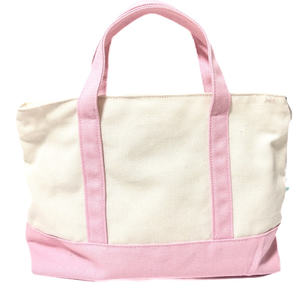 NEW - Adorable Pink & Cream Kawaii Tote Bag Removable Charms Canvas Tote Bag - Picture 2 of 6